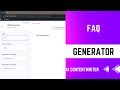 How to Create FAQ Generator using WP AI Content Writer