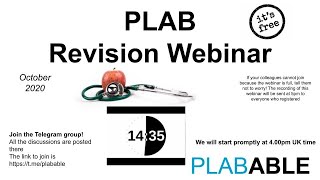 The Famous Free Webinar 2020 September Plab Part 1 screenshot 2