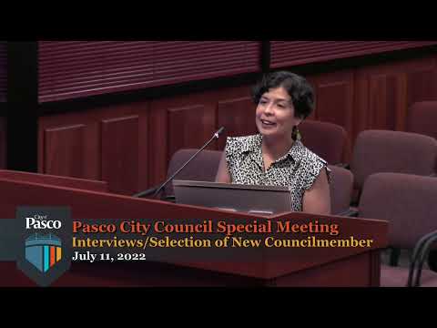 Pasco City Council Special Meeting & Workshop, July 11, 2022