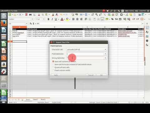 LibreOffice Calc File Save With Any Custom Delimiter