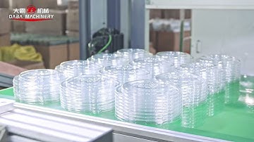 Automatic plastic 3-stations thermoforming machine plastic lid vacuum forming machine