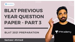 BLAT Previous Year Question Paper | BLAT PYQ Paper Analysis | BHU BA LLB 2021 Preparation