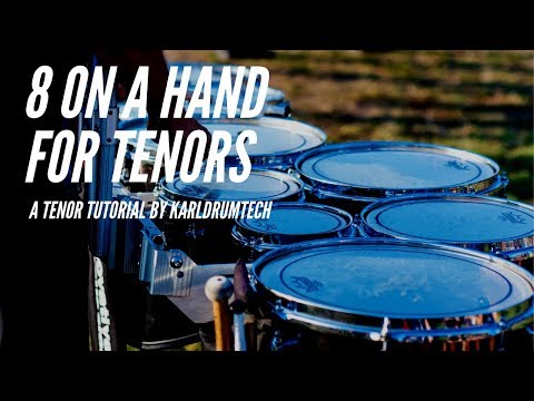 Learn How To Play Quads By Learning Arounds for 8 On A Hand - A Tenor Tutorial By Karldrumtech