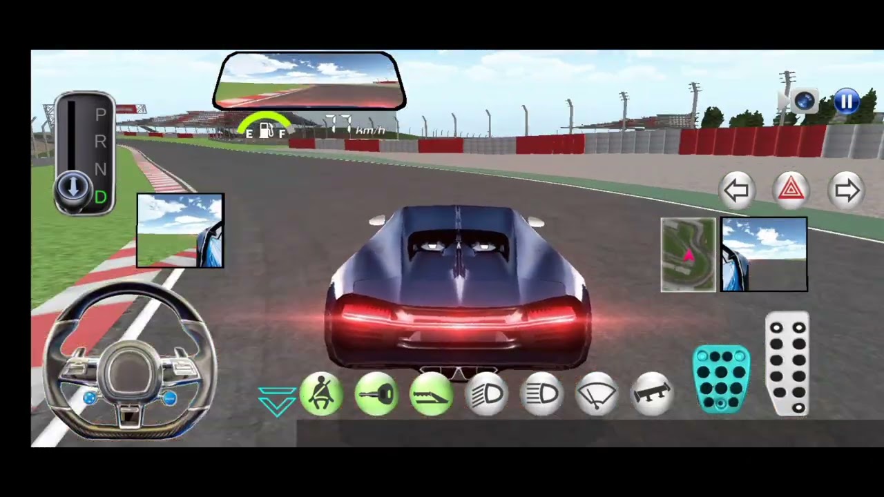 Heavy driving on racing track 