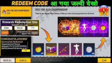 Redeem code free fire today | this page is not working problem | free fire esports india |