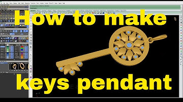 How to make keys pendant rhino 5 matrix 9 jewelry cad design tutorial #matrix #cad #jewellery