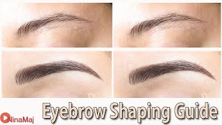 Hot - Eyebrows Shaping Guide