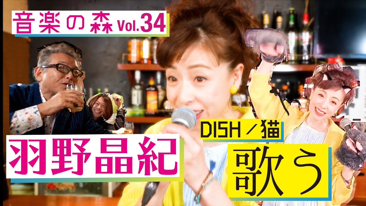 音楽の森vol 34 羽野晶紀 円広志 Dish 猫 を羽野晶紀が歌ってみた 猫になってみた Youtube