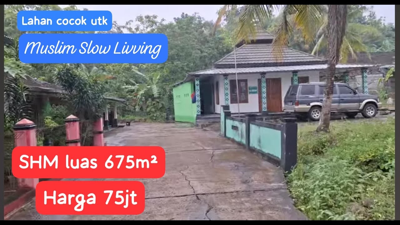 TERJUAL. Lahan cantik depan masjid. SHM luas 675m2. kepotong wakaf masjid sekitar 150m². harga 75jt.