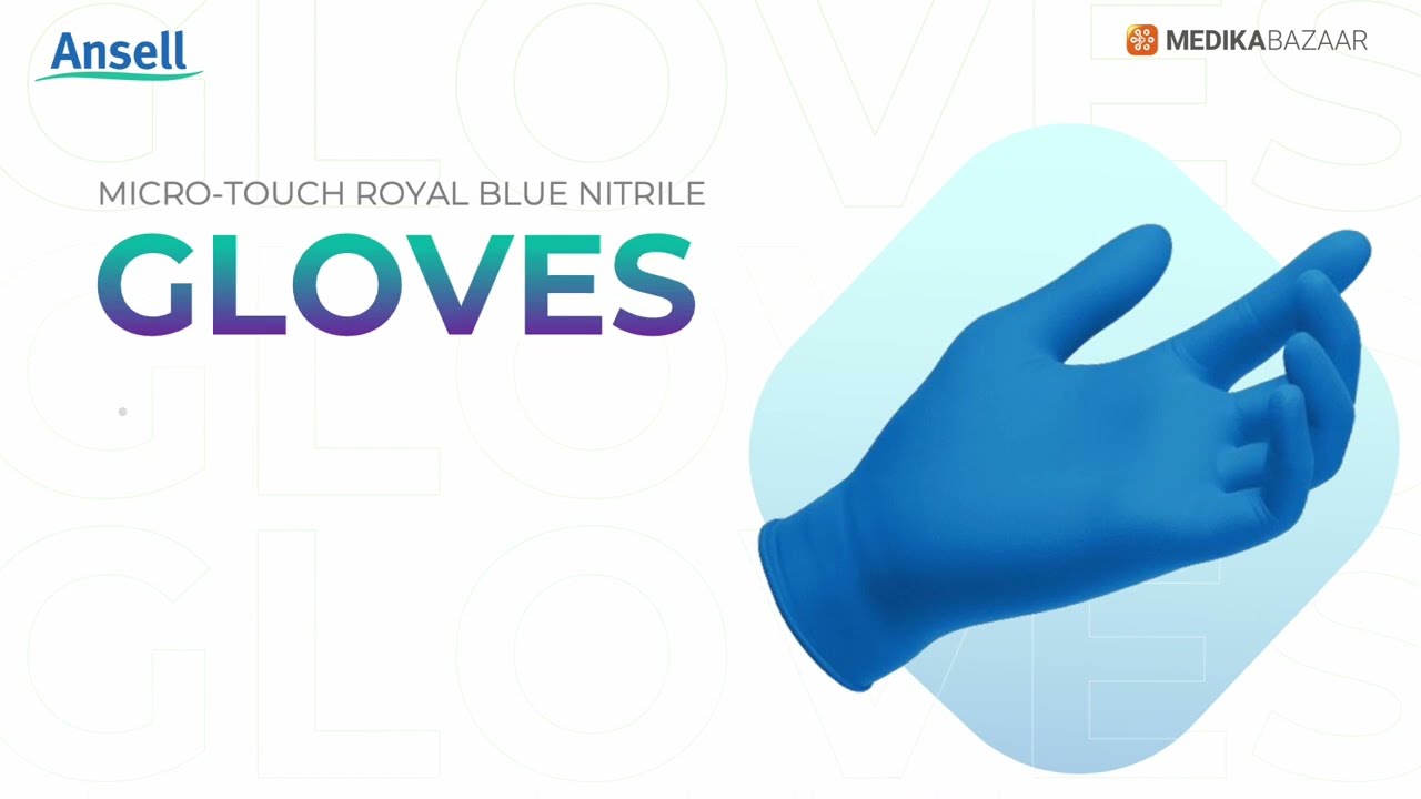 Ansell MICRO-TOUCH ROYAL BLUE NITRILE