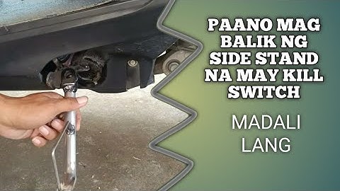 HOW TO INSTALL SIDE STAND WITH KILL SWITCH  l HONDA CLICK125i l Kamotoking vlogs