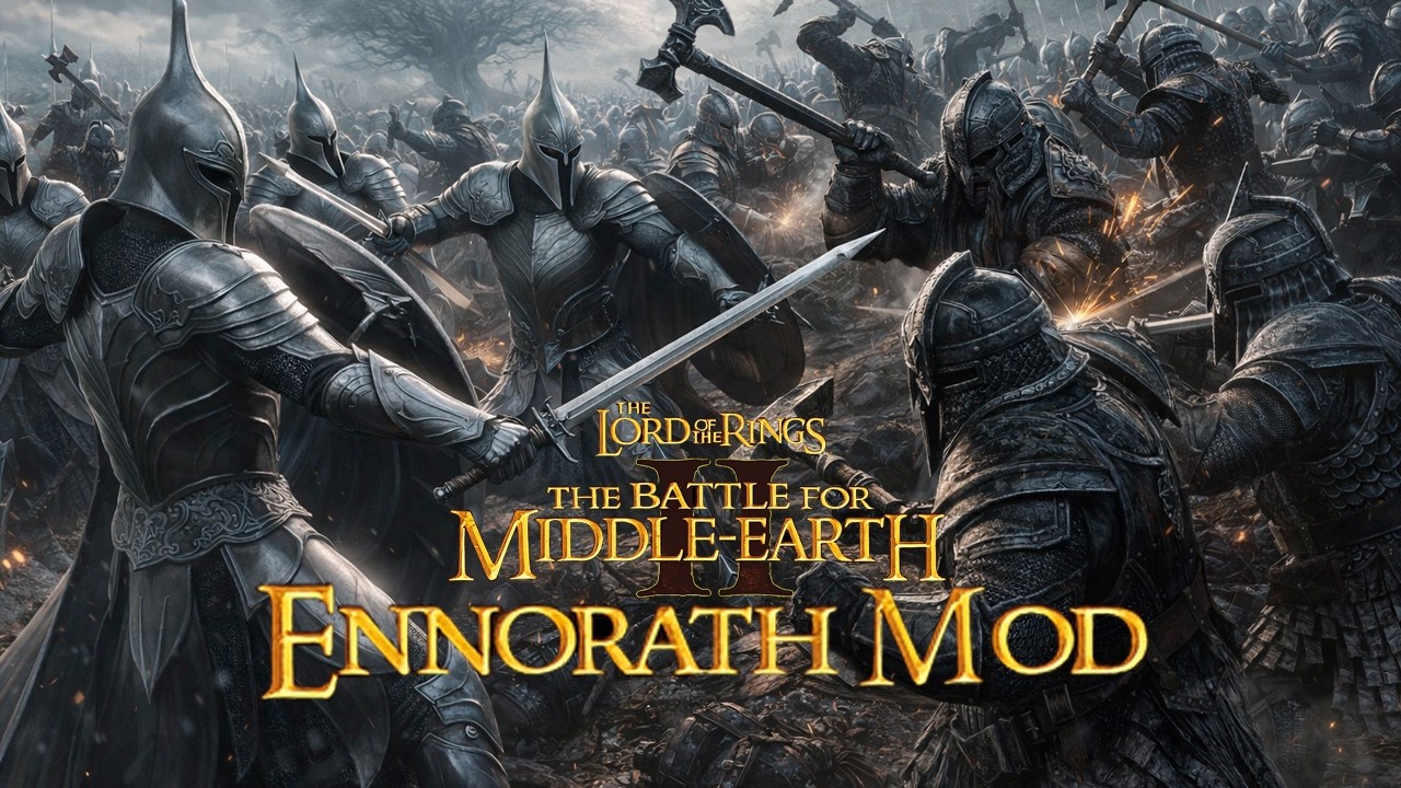 У него небыло ни шанса против этой тактики | Властелин колец BFME 2 ROTWK Ennorath mod