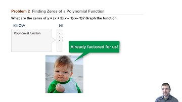 Algebra 2 5-2 Polynomials, Linear Factors, & Zeros: Problem 2 - Finding Zeros of a Polynomial