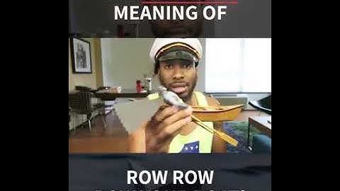 The REAL meaning of "Row Row Row Your Boat" will blow your mind.
