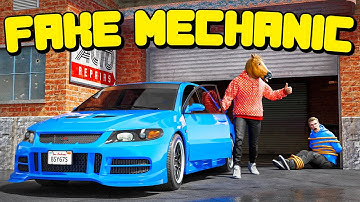 Fake Mechanic Steals Cars In GTA 5 RP