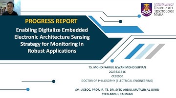 PHD PROGRESS REPORT PRESENTATION 2023/2024 : #1