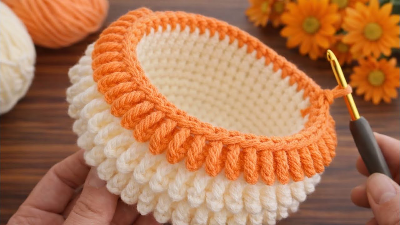 WOW! 😍 Super Easy Crochet Basket ✔ Eye-Catching & Very Useful Decorative Organizer