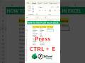 You’ll Never Type Manually Again After This Excel Trick ⚡#excel #shorts