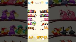 BIRDS COLOR SORT Mobile Game- Level 13 to 18 screenshot 4