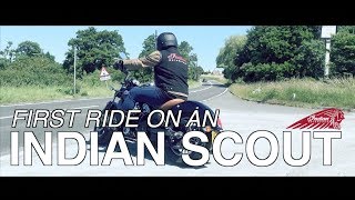 || Flynn's first ride on his INDIAN SCOUT || MINI VLOG ||