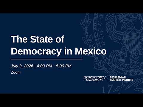 El estado de la democracia en México video thumbnail