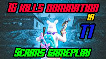 16 kills domination in T1 scrims 🔥🔥 | Team BoT Remastered | Mi 11x | MascotYT