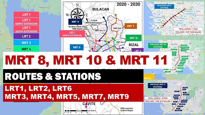MRT 8, MRT 10 & MRT 11 | Routes and Stations