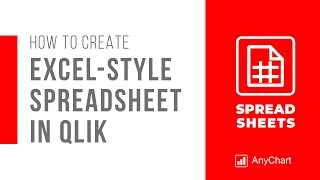 Create Excel-Like Spreadsheets in Qlik Sense Using AnyChart Extension — Quick Start