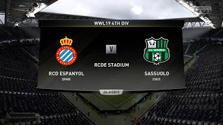 FIFA 19 | WWL 19 Week 2 4th Division Match 2 - RCD Espanyol vs Sassuolo [AI vs AI]