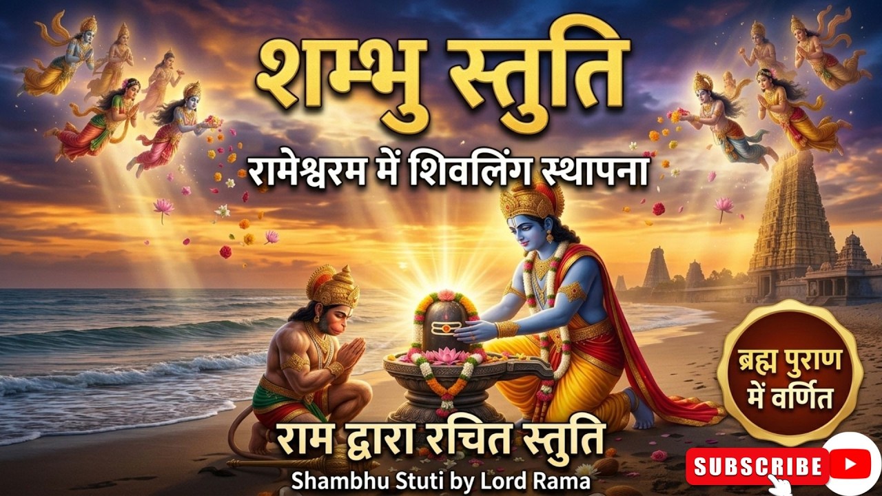 The Shiv Stotra Composed by Lord Rama | Most Powerful Shiva Hymn | रामेश्वरम ज्योतिर्लिंग