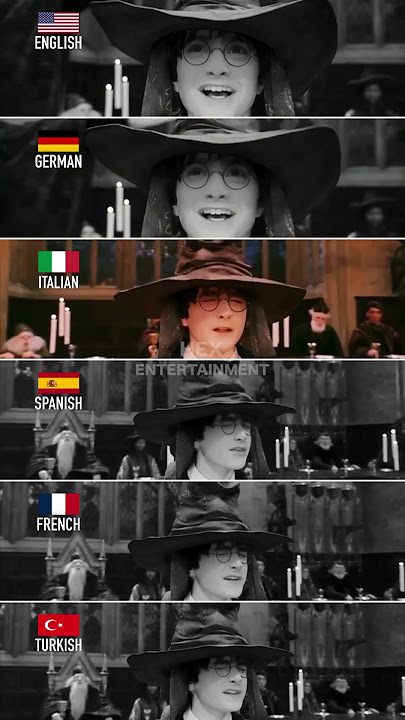 “Better be... GRYFFINDOR!” in different languages #shorts #harrypotter #viral #trending #movie