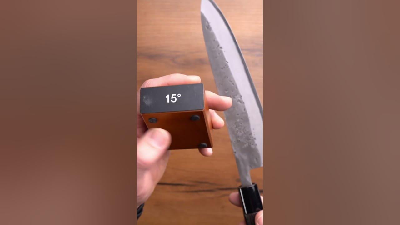 Explore the sharpening angles for German and Japanese knives with