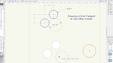 Drawing a Circle Tangent to Two Other Circles - or Mickey Mouse - Vectorworks 2013
