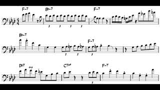 J.J. Johnson "Blue Lights" Trombone Solo Transcription