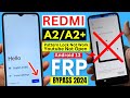 Redmi A2/A2  FRP Bypass Android 13 New Trick 2024 | Redmi A2 Google Account Bypass | 100% Ok