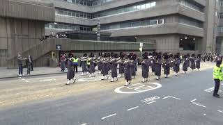 Lord Mayor's Show 2024 Reverse Route Band of the Royal Regiment of Scotland