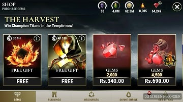 Dawn of titans - free gifts as compensations for firestryke event