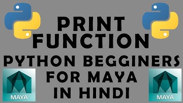 #maya #python #rigging #3dIntroduction to Python Scripting in Maya - Print Function in hindi