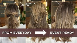 3 Elegant Wedding Guest Hairstyles for Topper Beginners