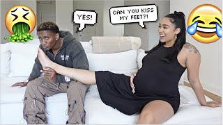 Saying YES To My PREGNANT Girlfriend For 24 Hours!