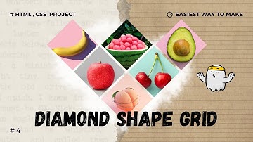 Diamond Grid with CSS and HTML | #diamond #coding