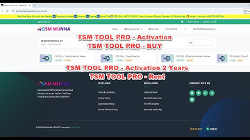 TSM TOOL PRO- 2 Year Activation BUY