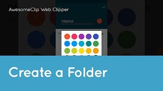 AwesomeClip Web Clipper _ [ Create a Folder ] screenshot 1