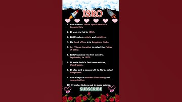 10 lines on ISRO in english | essay on ISRO | what is ISRO | Indian Space Research Organisation