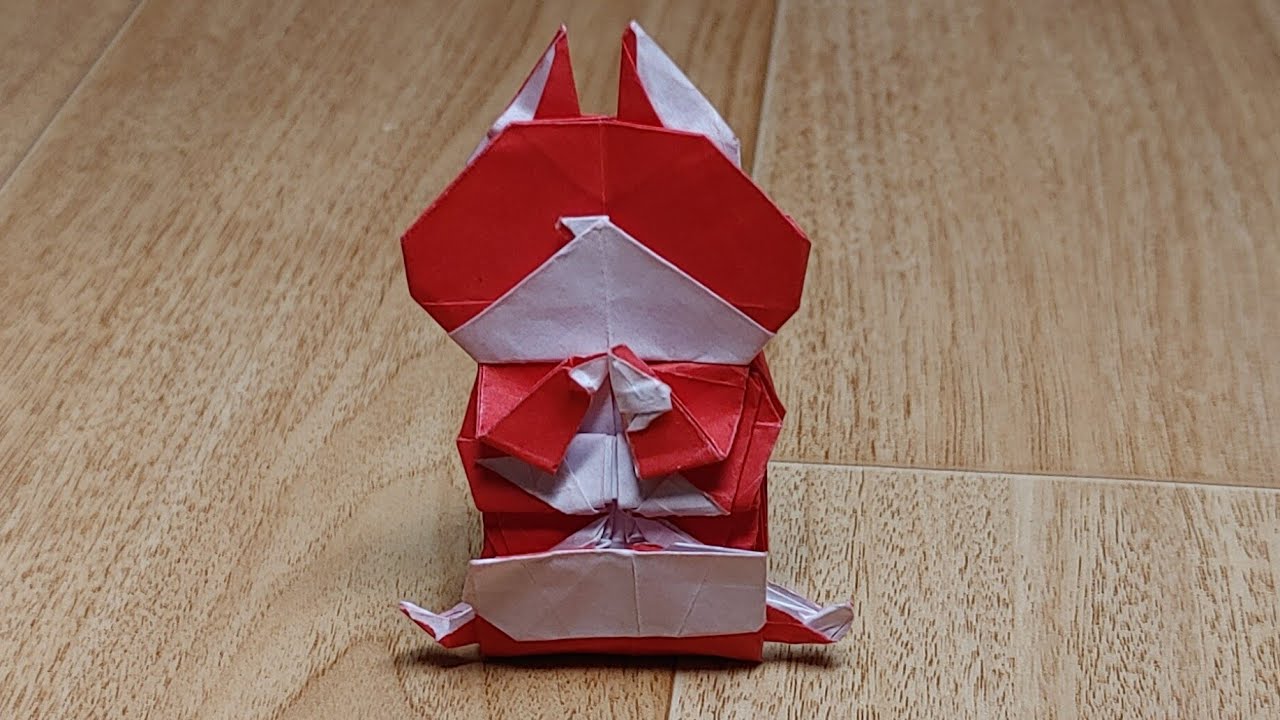 ジバニャン折り紙 折り方  지바냥 종이접기 접는 법 origami jibanyan
