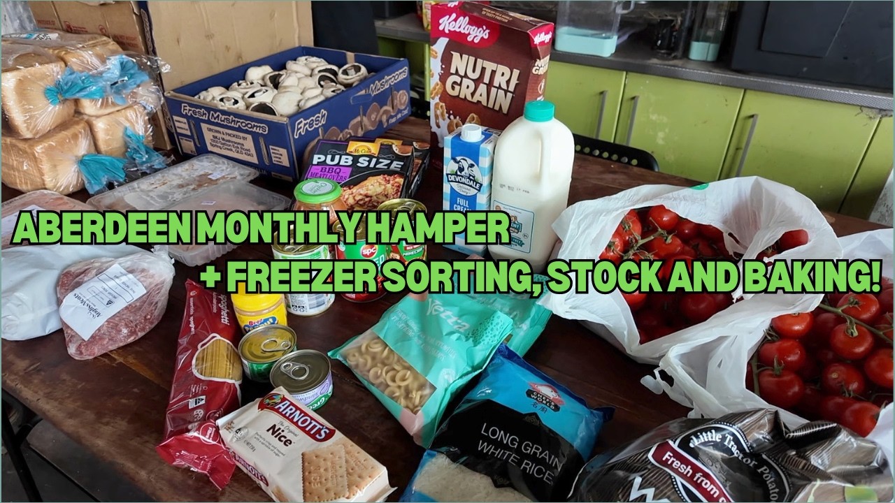 Monthly Food Pantry Hamper, Cleaning out the freezers, and some baking! - Off Grid Australia