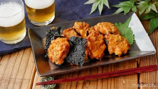 サクふわ食感。キムチ納豆天ぷら