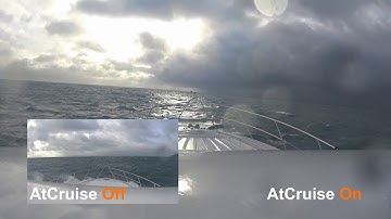 roll damping while cruising at sea