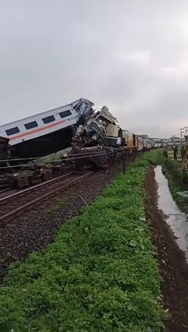 KA Turangga Adu Banteng dengan Communter Line Bandung Raya di petak Haurpugur - Cicalangka