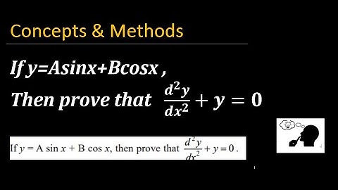 if y=Asinx+Bcosx then prove that (d^2y/dx^2)+y=0